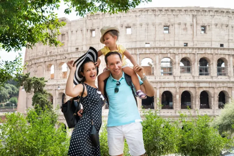 Family At The Colosseum Rome