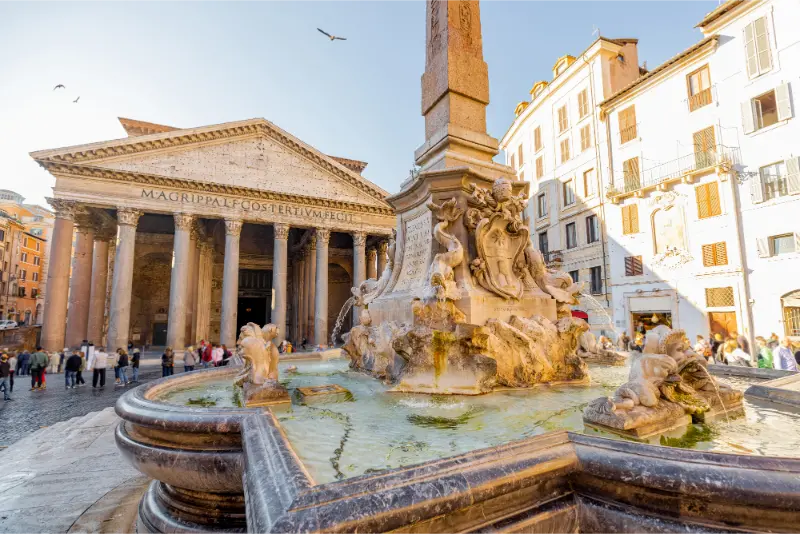 Pantheon Rome In The Morning