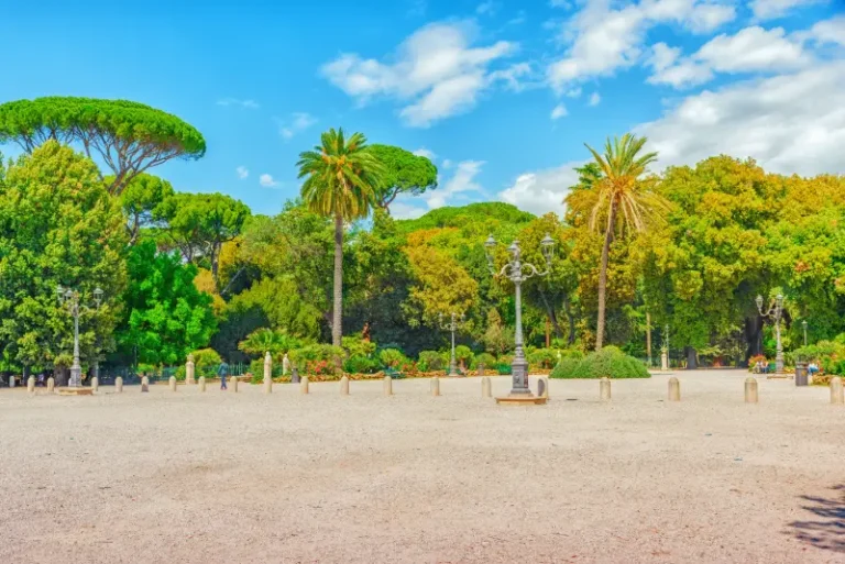 Park Near Beautiful Villa Medici Rome Italy