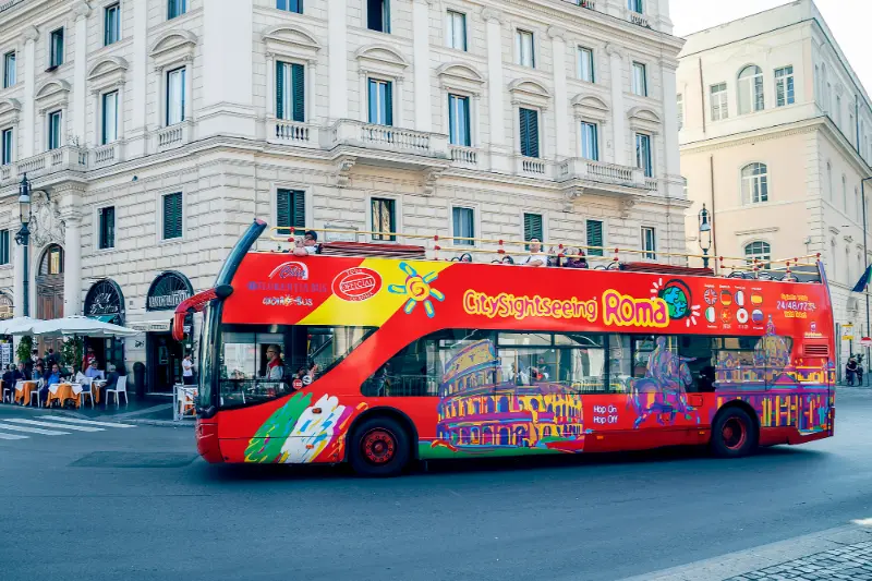 Rome sightseeing bus