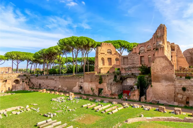 Ruins Palace Domus Severiana Rome Italy