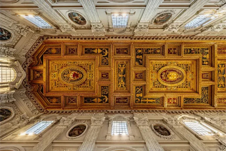 Saint John Lateran Basilica Golden Ceiling Rome