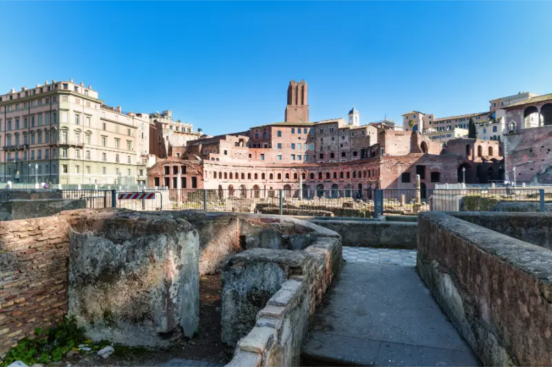 Trajan Forum Rome With Markets Bottom