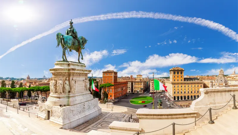 Victor Emmanuel Monument Venice Square Rome 1